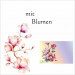 mit Blumen