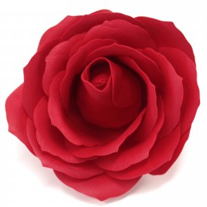 Flower Soap for Craft - Lrg Rose - Red