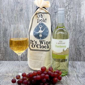 Chardonnay in Tasche mit Aufschrift "It`s Wine...