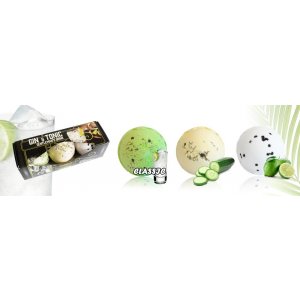 3er-Packung Gin Tonic-Badebomben