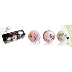 3er-Packung Martini-Badebomben