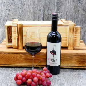 Holzkiste mit Wein "The Sir" Cuvee 0,75l